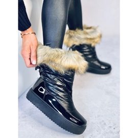 Mastro Botas de nieve negras con pelo. negro 5