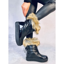 Mastro Botas de nieve negras con pelo. negro 3