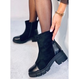 Botines tacón ancho Olson Negro 3
