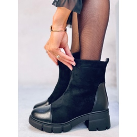 Botines tacón ancho Olson Negro 2