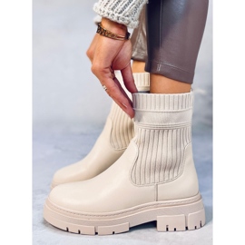 Botines con pala flexible Demus Beige 2