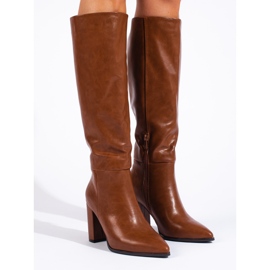 Botas tacón mujer Shelovet marrón 2