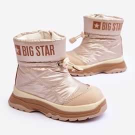 Botas de Nieve Infantiles Aislantes con Cremallera Big Star MM374197 beige 2