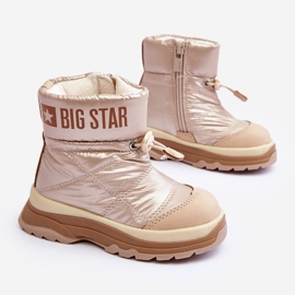 Botas de Nieve Infantiles Aislantes con Cremallera Big Star MM374197 beige 3
