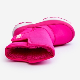 Botas De Nieve Infantiles Aislante Con Velcro Rosa Big Star MM374121 rosado 6