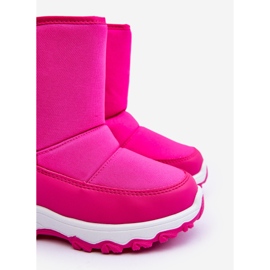 Botas De Nieve Infantiles Aislante Con Velcro Rosa Big Star MM374121 rosado 5