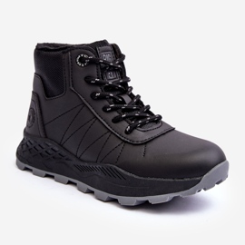 Zapatos de trekking Trapper aislados para niños negro Big Star MM374203 7