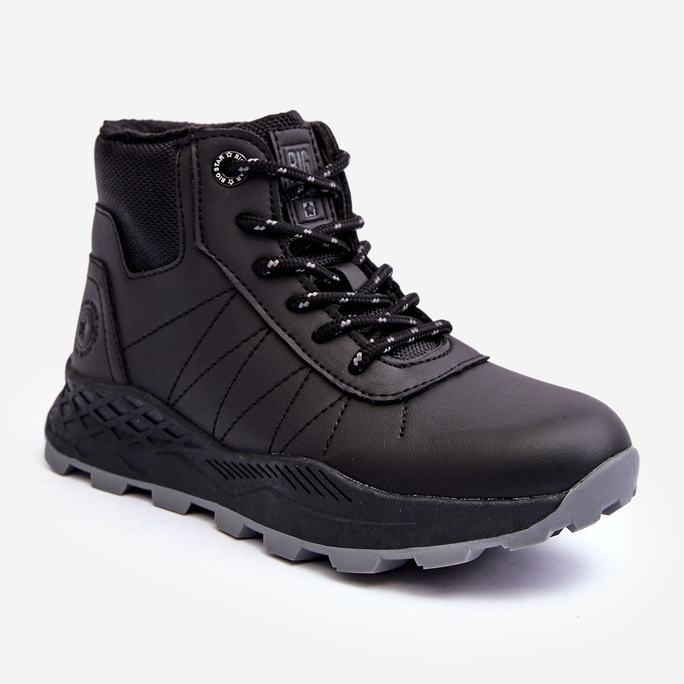 Zapatos de trekking Trapper aislados para niños negro Big Star MM374203 1