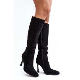Botas aislantes de tacón alto para mujer Black Isot negro 1