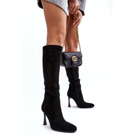 Botas aislantes de tacón alto para mujer Black Isot negro 6