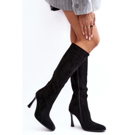 Botas aislantes de tacón alto para mujer Black Isot negro 2