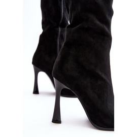 Botas aislantes de tacón alto para mujer Black Isot negro 4