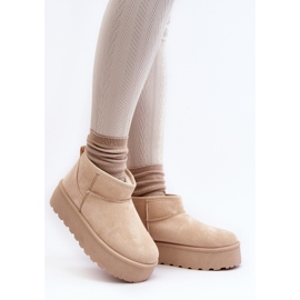 Botas de nieve con plataforma para mujer beige claro Mennja 2 Botas de nieve con plataforma para mujer beige claro Mennja 2