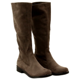 Botas elásticas Caprice para mujer 25512-29 306 Cafe Stretch marrón 9