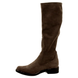 Botas elásticas Caprice para mujer 25512-29 306 Cafe Stretch marrón 8