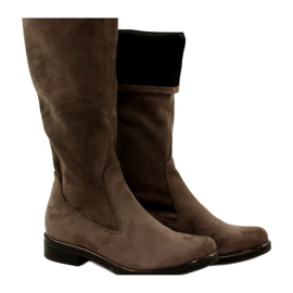 Botas elásticas Caprice para mujer 25512-29 306 Cafe Stretch marrón 11