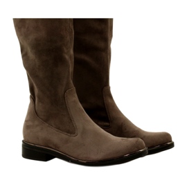 Botas elásticas Caprice para mujer 25512-29 306 Cafe Stretch marrón 10