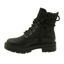 Miss 235-4226 botas para mujeres aisladas con pieles aisladas negro 2