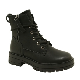 Miss 235-4226 botas para mujeres aisladas con pieles aisladas negro 1