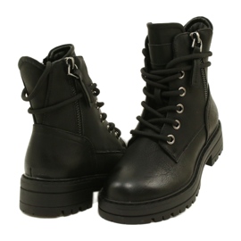 Miss 235-4226 botas para mujeres aisladas con pieles aisladas negro 4