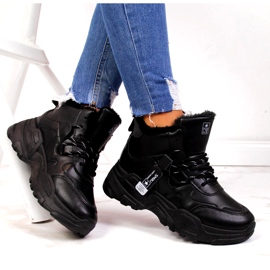 News Zapatillas de deporte con aislamiento para mujer Botas de nieve Negro 1