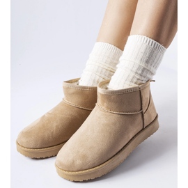 Botas de nieve cortas con aislamiento beige de Guglielma 1 Botas de nieve cortas con aislamiento beige de Guglielma 1