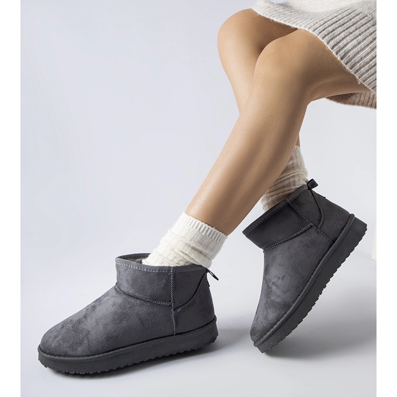 Botas de nieve cortas con aislamiento grises de Guglielma 1