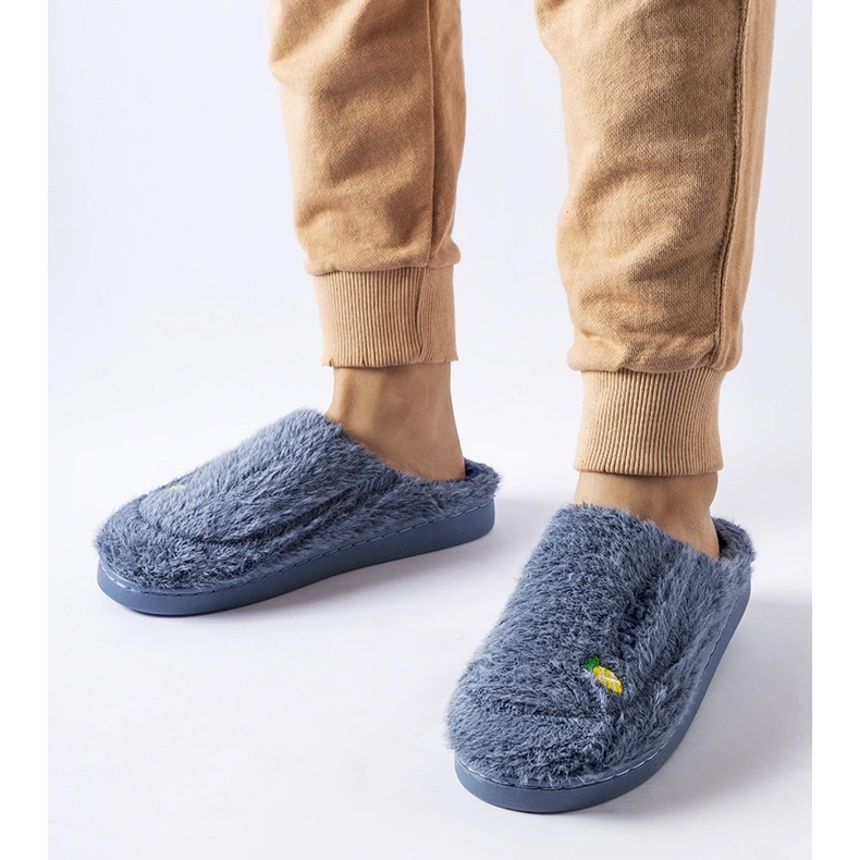 Pantuflas Collinsville azul marino 1