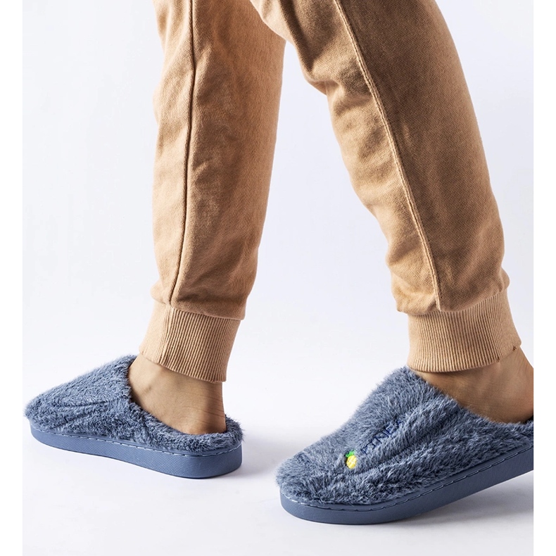 Pantuflas Collinsville azul marino 2