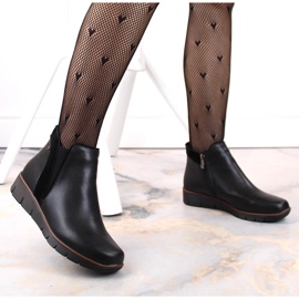 Botas de cuña de mujer en piel con aislamiento negro Filippo DBT4781 5