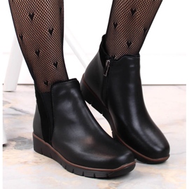 Botas de cuña de mujer en piel con aislamiento negro Filippo DBT4781 6