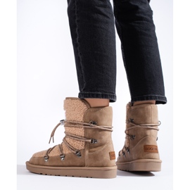 Botas de nieve mujer shelovet beige cálido 2