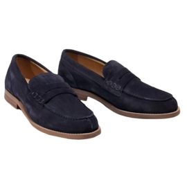 Zapatos Tommy Hilfiger Suede Loafer M FM0FM02867 azul 1