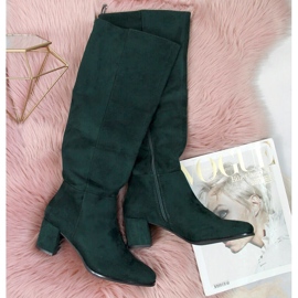 Verde Sergio Leone cálidas botas de mujer en el poste. 1