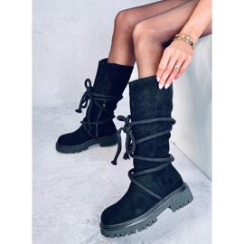 Botas de ante con cordón Spicer Black negro 3