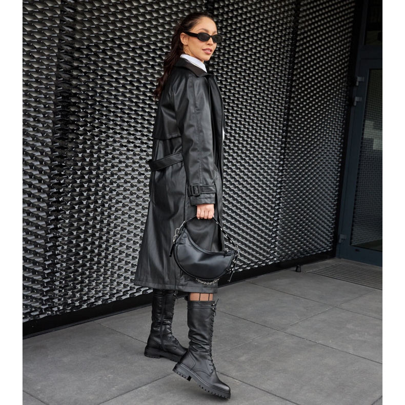 Trabajadores Montepiano altos negros con cordones 1