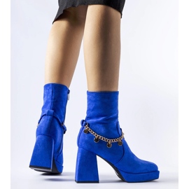 Botines aislantes azules con colgante Saviore 1