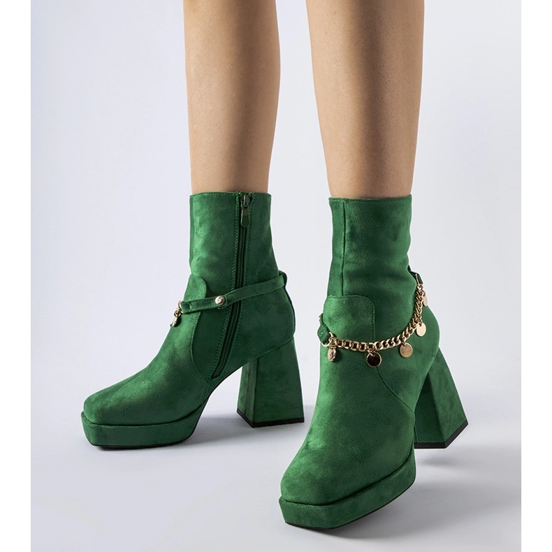 Botas aislantes verdes con colgante Saviore 1 Botas aislantes verdes con colgante Saviore 1
