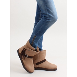 Emusy Mujer Con Flecos K1661504 Taupe beige 8