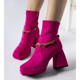 Botas aislantes rosas con colgante Saviore rosado 1