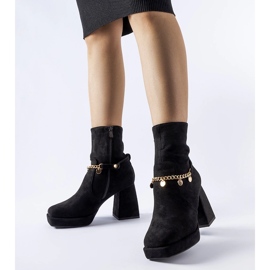Botines aislantes negros con colgante Saviore 1