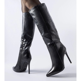 Botas de tacón Serpent aislantes negras negro 1