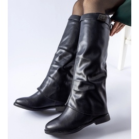 Botas aislantes negras con cuña oculta Mia negro 2 Botas aislantes negras con cuña oculta Mia negro 2