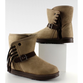 Emusy Mujer Con Flecos K1661504 Taupe beige 6