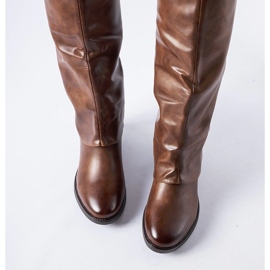 Botas calentitas marrones con cuña oculta Mia marrón 1