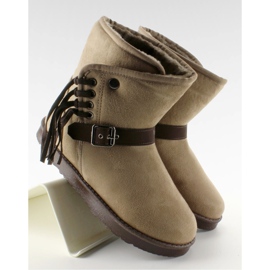 Emusy Mujer Con Flecos K1661504 Taupe beige 4