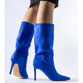 Botas aislantes azules con tacón alto, Rosaria 1