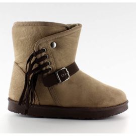 Emusy Mujer Con Flecos K1661504 Taupe beige 1