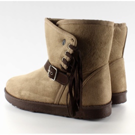 Emusy Mujer Con Flecos K1661504 Taupe beige 3