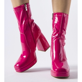 Botines de charol rosa de Joalic rosado 2